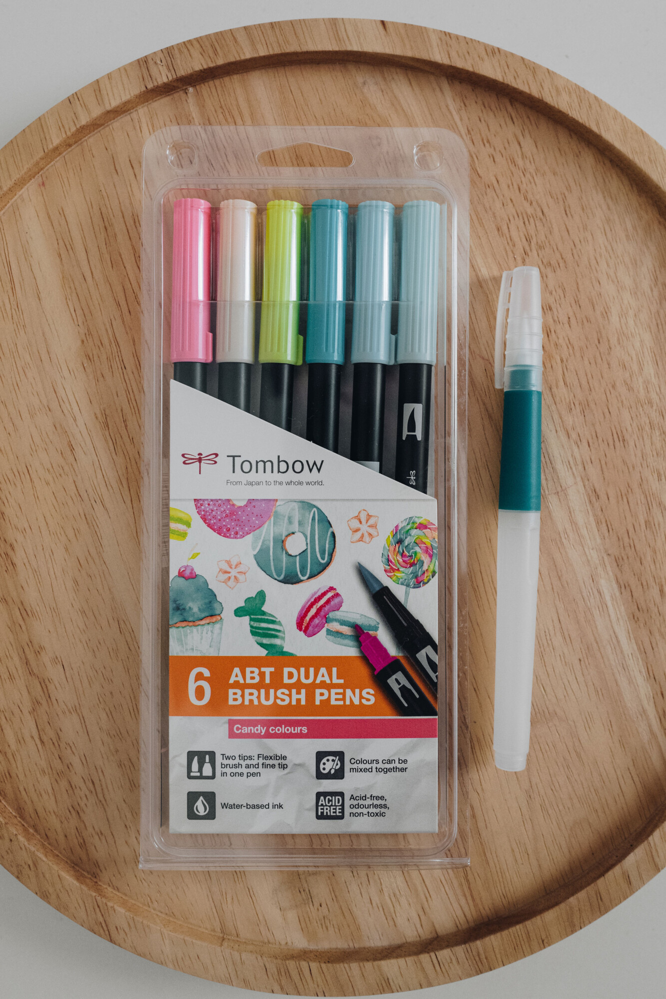 Tombow ABT Dual Brush pen 6-set Candy