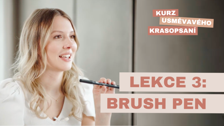 Konečně je to tady! Online kurz kaligrafie