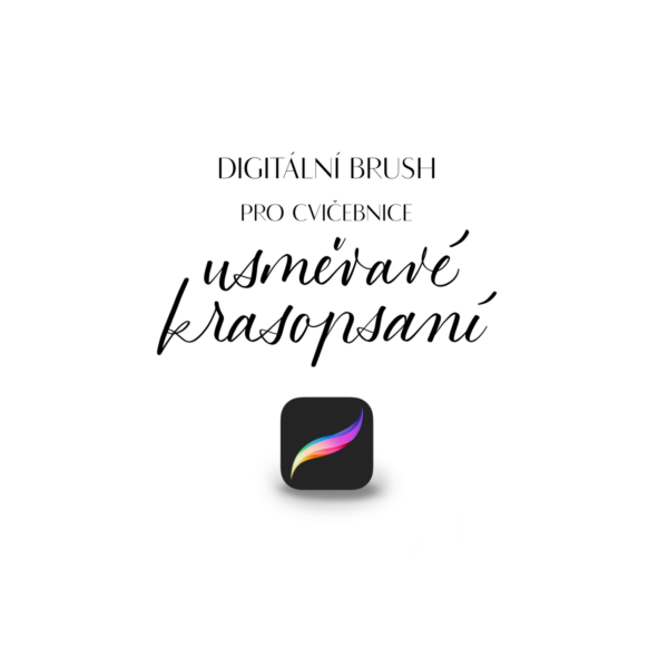 Digitální brushpen pro cvičebnice krasopsaní