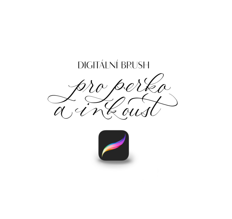 Digitální brushpen pro perko a inkoust
