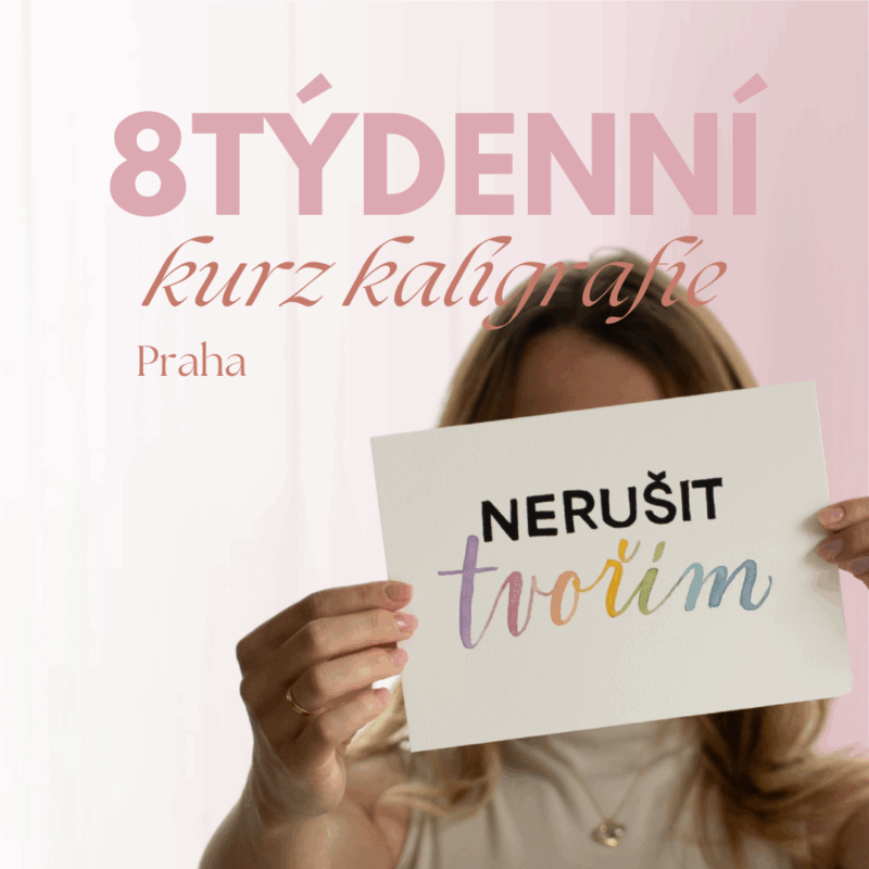 8týdenní kurz kaligrafie