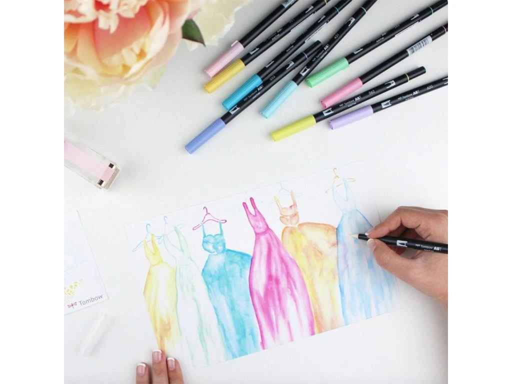 Tombow ABT Dual Brush Pen – Pastel Colours 3 Tombow ABT Dual Brush Pen – Pastel Colours - Obrázek 3
