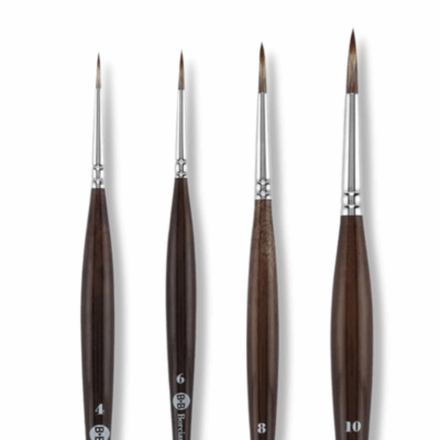 Kulatý ergonomický štětec mangusta 800